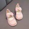 Wiosenna jesień Dzieci Baby Bowknot Princess Skórzowe buty dla dzieci dziewczyn 220608