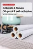 Moderne keuken stickers waterdichte olieproof folie contactpapier upgrade materialen zelfklevend wallpapers home decor