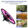 LED Grow Lights AC86-265V E27 100W 200W 300W 400W Full Spectrum Growth Light Indoor Phyto Lamp för Växter Blommor Box