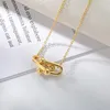 Hänge halsband koreanska drama takvåning kreativ design halsband för kvinnor rostfritt stål goth guldkedja 2021 trend mode juvelery