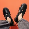 2021 Scarpe da corsa Sandali romani Tennis da uomo con suola spessa bianco nero estate scarpa casual moda coreana scarpe da ginnastica traspiranti di grandi dimensioni scarpe da corsa # A0004