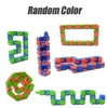 Free DHL Chain Wacky Tracks Snap Click Fidget Toys Anti Stress Party Favor Kids Autism Snake Puzzles Classic Sensory Antistress Toy