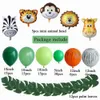 106 stks Dierlijke Ballonnen Garland Kit Jungle Safari Thema Feestartikelen Gunsten Kinderen Jongens Birthday Party Baby Shower Decoraties 210626