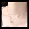 Ожерелья подвески ювелирные изделия стерлингом Sier Diamante Hollow Charm Crystal Crown Counte Collece PS0649 Drop Delivery 2021 4PIF