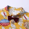 Bambini Ragazzi Abbigliamento Summer Set Toddler Gentleman Camicia floreale Top Pantaloncini Abiti 2PCS Bambini Boy Casual Abbigliamento set
