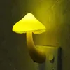 Party Decoration Mushroom Wall Socket LED Sensor Night Light Fashion Lamp Baby Kids Bedroom Decor Supplies Glow 2021