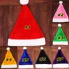 Papai Noel Chapéu 7 Cores Curto Christmas De Pelúcia Decoração Cosplay Caps29 * 39cm Adulto Xmas Party Hats ZC414