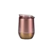 New13oz copos de ovo com tampas garrafas de água 304 tumbler de aço inoxidável tumbler ouro rosa garrafa térmica café cerveja canegas EWA5675