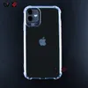 Capas de telefone à prova d'água para iPhone 8 9 11 12 2021 Mais recentes silicones claros TPU transparente original ShockProff personalizado capa traseira em branco atacado