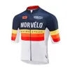 Morvelo Pro Team Mäns andningscykel Cykla Kortärmad Jersey Road Racing Skjortor Ridning Cykeltoppar Utomhus Sport Maillot S21042335