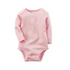 Spring Children Solid Color Rompers Newborn Long Short Sleeve Jumpsuits Baby Clothing Triangle Bodysuits 8 08ls T2