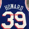 All embroidery 4 styles 39# Howard regular blue basketball jersey Custom men women youth add any number name XS-5XL 6XL Vest