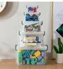 Best Selling Reusable Multi Size Desktop Transparent Storage Boxes Set Plastic Storage Boxes & Bins wjy954