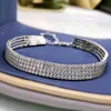 Oevas 100% 925 Sterling zilver Volledige koolstof diamant 18K vergulde armband voor vrouwen mousserende partij fijne sieraden cadeau