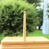 HONEYPUFF Natural Bamboo Smoking Pipe Baseball Bat Cigarette Holder Tobacco Smoking Hold Pipe Dry Herb One Hitter Pipe Smoking Accessory