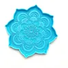 100 stks Mandala Coaster Epoxy Hars Mal Mandala Flower Lade Cup Mat Gieten Siliconen Mold DIY Crafts Making Tool