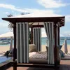 Gardinen im Freien Pergola Vorhang Indoor Outdoor Wasserdichte Terrasse Vorhänge Tüllen Vorhang Blackout für Gazebo Porch 210913