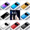 Lighters Electric Metal Windproof Dual Arc Rechargeable USB Lighter Plasma Disposable Smoking Cigarette Lighter For Man Gadgets