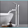 Bathroom Sink Faucets Faucets, Showers & As Home Garden Single Handle Basin Cold/ Mixer Tap Black 77Uc1 Drop Delivery 2021 Qxovt