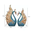Home Decoration Accessories A Couple of Swan Statue Home Decor Sculpture Modern Art Ornaments Wedding Gifts for Friends Lovers 2102784