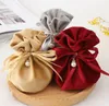 12 * 9см многофункциональный ювелирные изделия подарочная сумка Drawstring Sweet Candy Poughy Velvet Breakstring Bags Baby Душ аксессуары свадьба