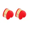 Classique coeur doux Silicone acier inoxydable boucle d'oreille bouchon d'oreille pour femmes hommes bricolage pièces bijoux accessoires