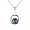 Natural Baroque Pearl Cubic Zirkoon Hanger Water Wave Chain 925 Sterling Sier ketting voor vrouwen