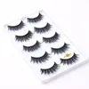 5 Pairs/set 3D Mink Eyelashes Natural Thick Prom Make Up False Eyelash Extension Makeup Tools Fluffy Lashes