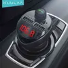 Kuula Car Charger FMトランスミッタBluetooth MP3プレーヤーUSBアダプターTF D Kit 3.4Aデュアル高速電話