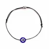 Mal Blue Eye Bracelet Corrente de Link para Mulheres Ajustável Lucky Black Red String Braceletes Nova Moda Handmade Jóias