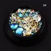 Unghie colorate Strass Nail art fai da te Glitter Diamanti Cristalli Perline Gioielli Multi stili Oro Argento Borchie Gemme Rivetti in metallo Charms