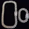 Herr Hip Hop Chain Halsband 20mm Thorn Shape Chains Iced Out Bling Man Mode HipHop Smycken För Födelsedagspresent 220222