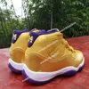 New Color 11 XI WMNS 11s Gold Purple Scarpe da pallacanestro da uomo di alta qualità Jumpman 24 Scarpe da ginnastica sportive Sneakers des Chaussures Taglia 13