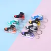 Groothandel ontwerper Mini 3D Basketball schoenen Keychains met doos Men Women Kids Key Ring Gif Sneaker Keychain Holder Hoge kwaliteit