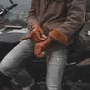 Vintage Half-Finger Motorcykel Läderhandskar För Män Högkvalitativ Cowhide Andas Skyddande Fall-Proof Riding Gloves NR67 H1022