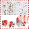 Stickers stickers laser kerst nail art sticker waterdichte lijm sticker decal diy decoratie prud22