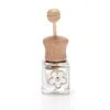 Bouteilles d'emballage de parfum rechargeables vides de 6ml, bouteille de parfum en verre pour voiture créative, pendentif d'aromathérapie A217274