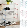 Clothing & Wardrobe Storage 4 Layer Stainless Steel Shoe Rack Shelf Organizer Pipe Holder Container