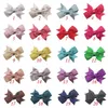 Party Favor European And American 2inch Children's Bow Hairpin Gold Silver Weft Ribbon Edge Clip Baby DD594