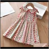 Baby, Kids MaternityChildsens Floral Jurk Sun Rok Zomer Baby Mouwloze Vest Kleding 2-6 Jaar Oude Meisjes Jurken Drop Leverings 2021 J