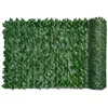 Gates de treliça de esgrima Gates Artificial Hedge Green Folha Ivy Creca Planta Parede da planta Fake Grass Decorativa Cenário Proteção de Privacidade5025052