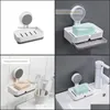 Bathroom Aessories Bath Home & Gardeth Aessory Set Punching Simple Mounted And Storage Creative Soap Box Wall Anti No Tide Affordable Drain