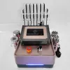 Salão de spa portátil 6 em 1 laser lipo s forma de emagrecimento levantamento de rosto rf cavitação laser lipo máquina