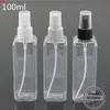 bottiglia di profumo di plastica della bottiglia dello spruzzo di 50pcs/lot 100ml, imballaggio bottlehigh quatity
