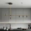 Lustre LED moderne en or noir, luminaire décoratif d'intérieur, idéal pour une chambre à coucher, un salon, un Loft, un hall d'entrée, une cuisine ou une salle à manger