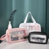Cosmetic Bags & Cases Makeup Bag Case PVC Handbag Make Up Travel Small Zipper Organizer Box Wholesale Wash Clear