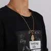 Hiphop goud kleur rvs ketting hamsa hand fatima hangers kettingen voor mannen sieraden