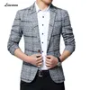 Liseaven Blazers Men Jackor Ankomst Man Plus Storlek 5XL Slim Fit Coat s Blazer Jacket 211214