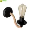 Industry Northern Lamp Europe Wind Wall Bar Café Restaurant Aisle Corridor Decoration Rope Wrought Iron