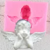 3D Angel Baby Silicone Molds Cupcake Topper Fondant Mold Baby Birthday Cake Decorating Tools Candy Clay Chocolate Gumpaste Mould